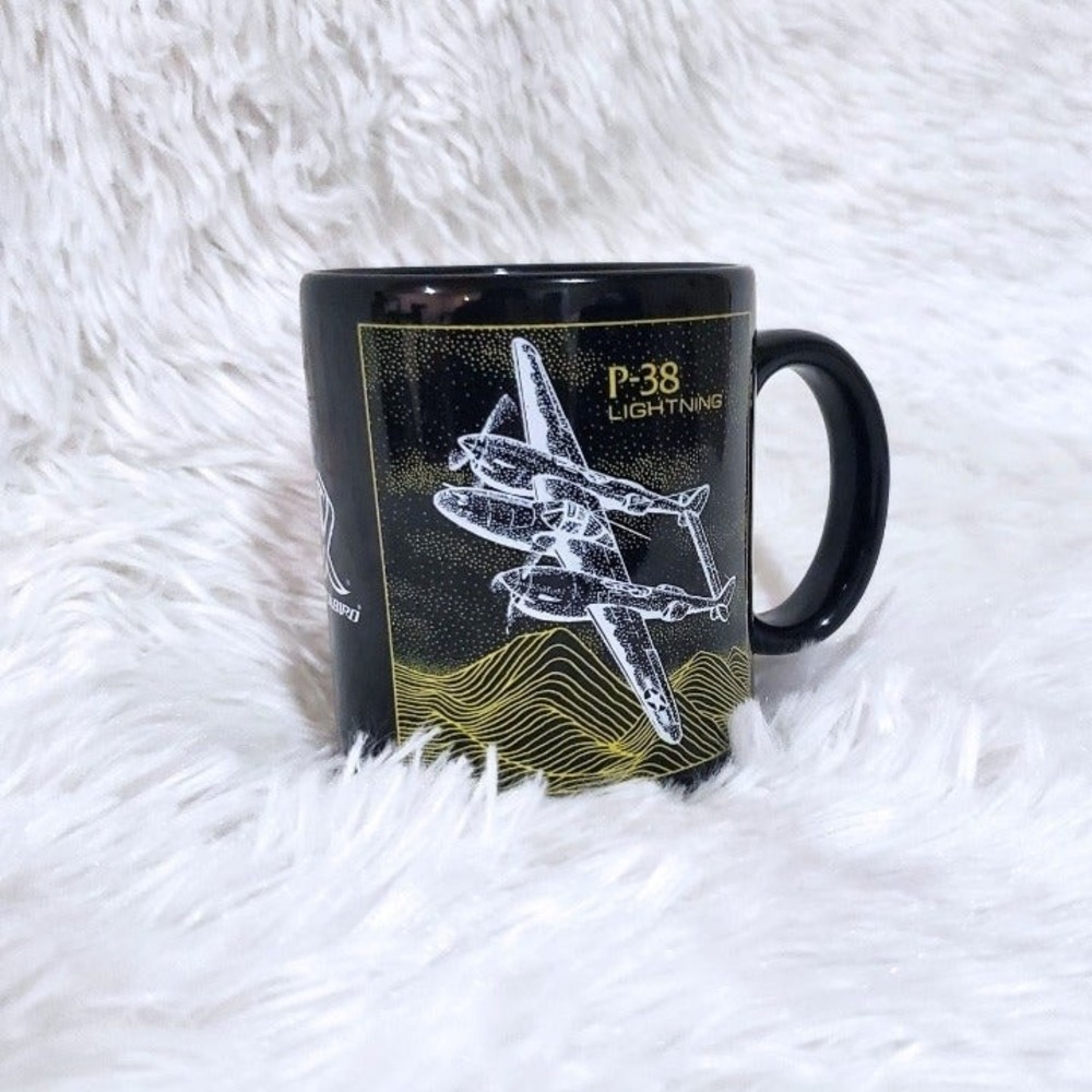 P-38 Lightening Aeroplane Ceramic Coffee Mug